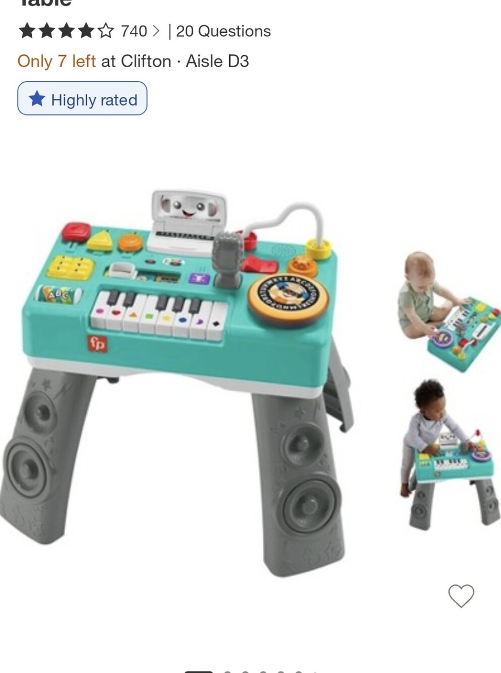 fisher price DJ table